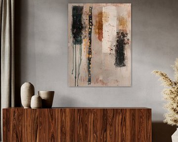 Modern abstract, aardetinten, Japandi stijl van Japandi Art Studio
