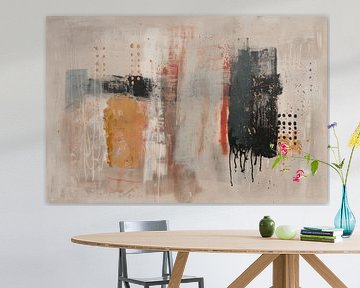 Modern and abstract in earth tones by Japandi Art Studio