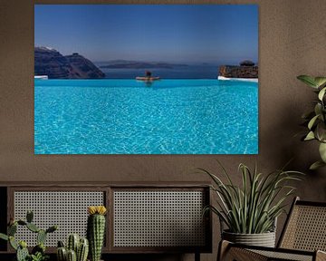 Santorini Infinity Pool I van Erwin Blekkenhorst