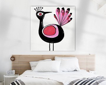Pauw | Pink Feathered Dream van Modern Collection
