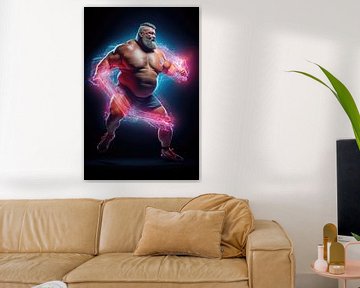 Neon Sterkman van BEARpictureart