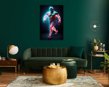 Neon Sterkman van BEARpictureart