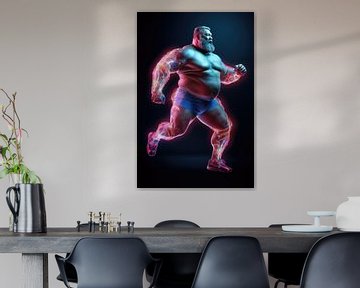 Neon Sterkman van BEARpictureart