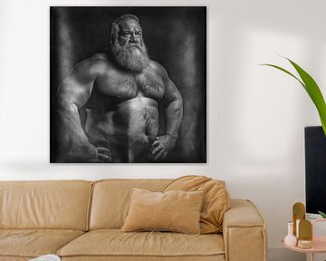 Vintage papa-beer van BEARpictureart