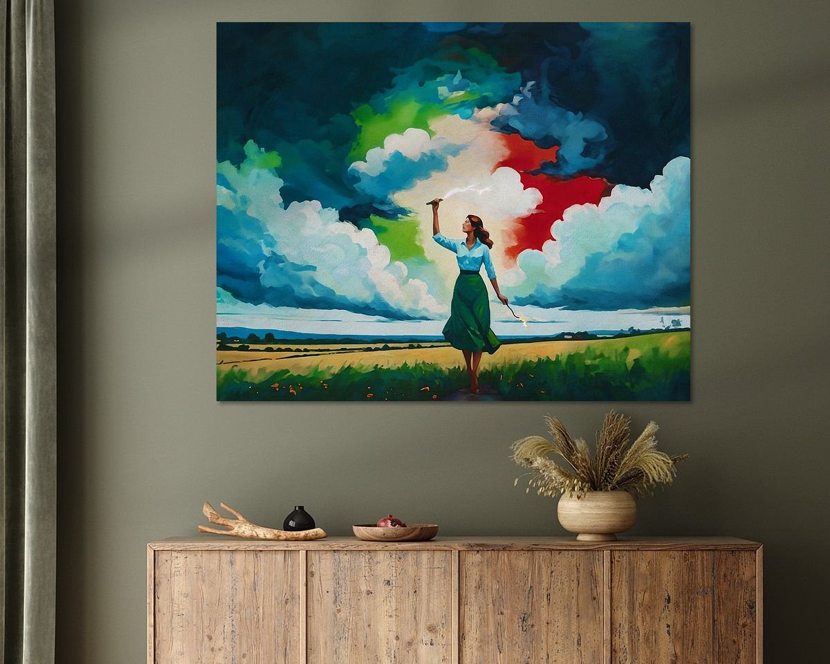 Example of the artwork in a room
