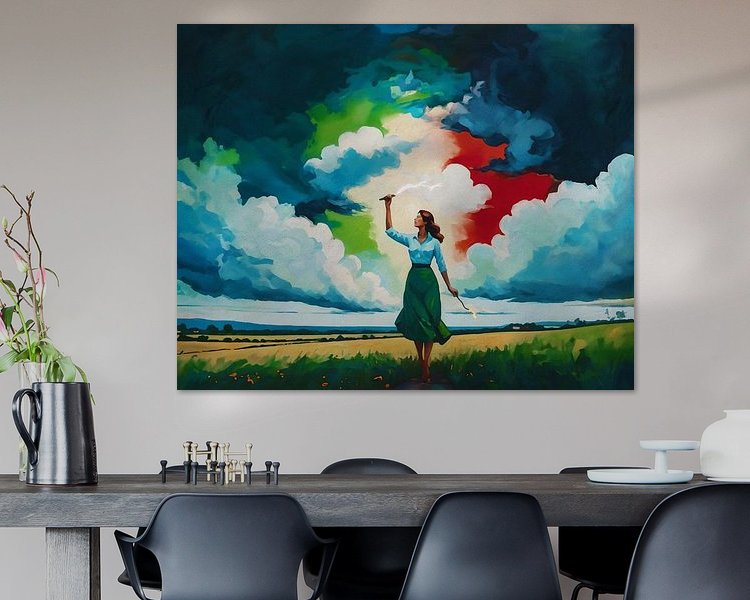Example of the artwork in a room