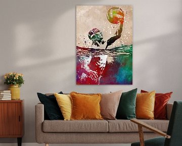 Waterpolo sport kunst van JBJart Justyna Jaszke
