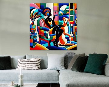 Summer in the style of Henri Matisse. ( 4 )