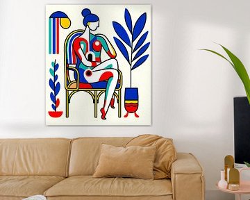 Zomer in de stijl van Henri Matisse. (  6  ) van Ineke de Rijk