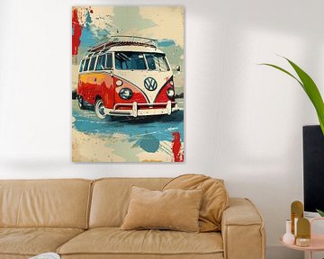 Volkswagen Kombi Poster van Laelaty Mubarokah