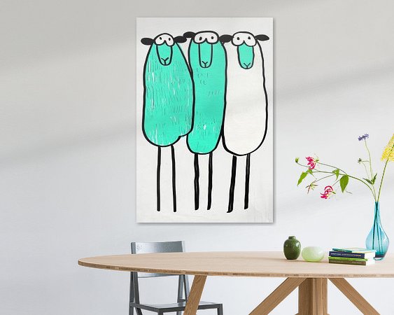 Example of the artwork in a room