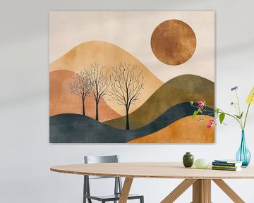 Kleurrijk Landschap van Modern Collection