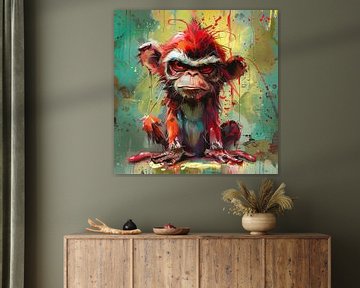 Punk Primate van Blikvanger Schilderijen