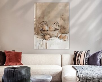 Peaches by Japandi Art Studio