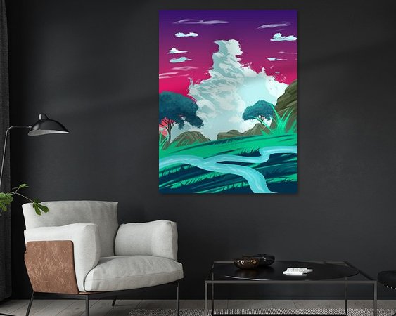 Example of the artwork in a room