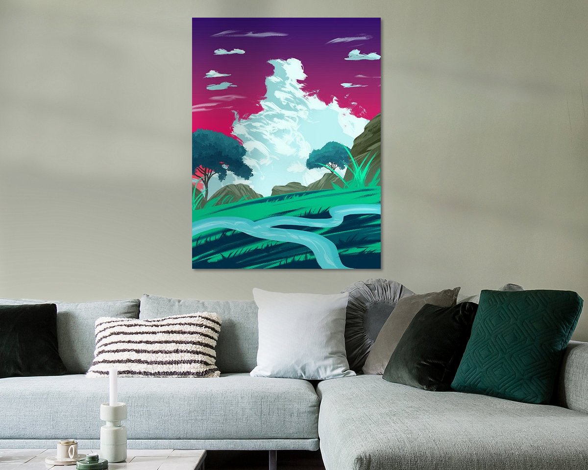 Example of the artwork in a room