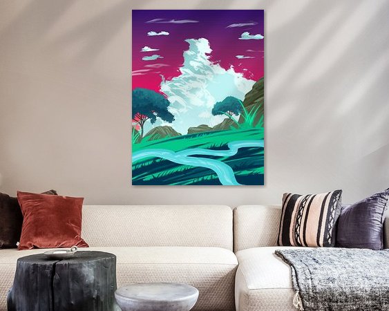 Example of the artwork in a room