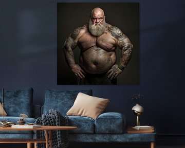 Grimmige man van BEARpictureart