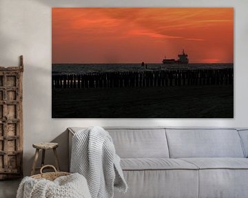 Ship for the Westkapelle coastline by MSP Canvas