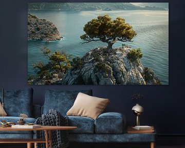 Arbre au-dessus de l'océan