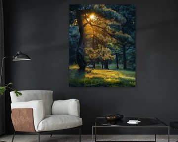 Deutscher Wald in voller Blüte