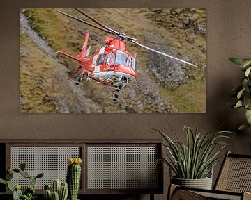 Zwitserse Agusta AW109 reddingshelikopter. van Jaap van den Berg