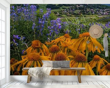 Crested Butte Colorado Wildflower Foto - Mountain Home Muurkunst - Zomer Landschapsfotografie