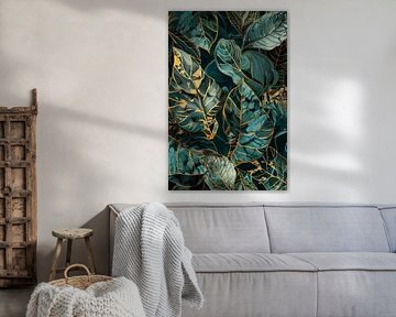 Golden leaf dreams by Poster Art Shop