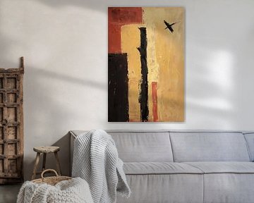 Modern schilderij van Abstract Schilderij