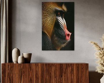 Mandril van Poster Art Shop
