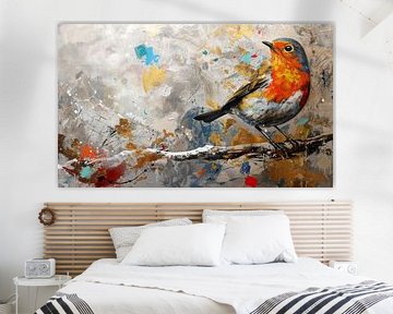 Roodborstje van Kunst Kriebels