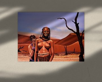 Himba Girls Of Namibia  von Paul Meijering