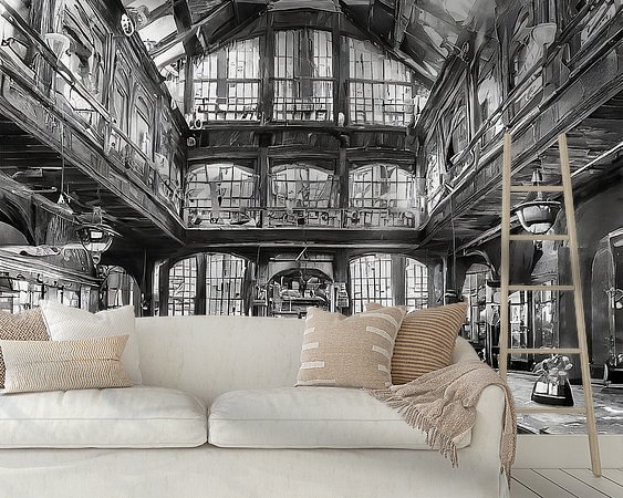 Example of the artwork in a room