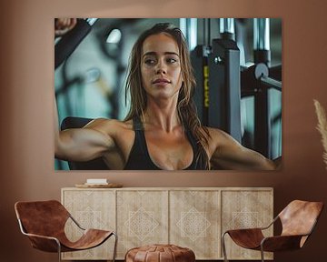 mensen in fitness of sportschool actief van Egon Zitter