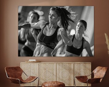 mensen in fitness of sportschool actief van Egon Zitter