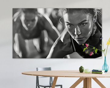 mensen in sportschool actief van Egon Zitter