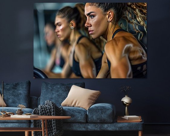 Example of the artwork in a room