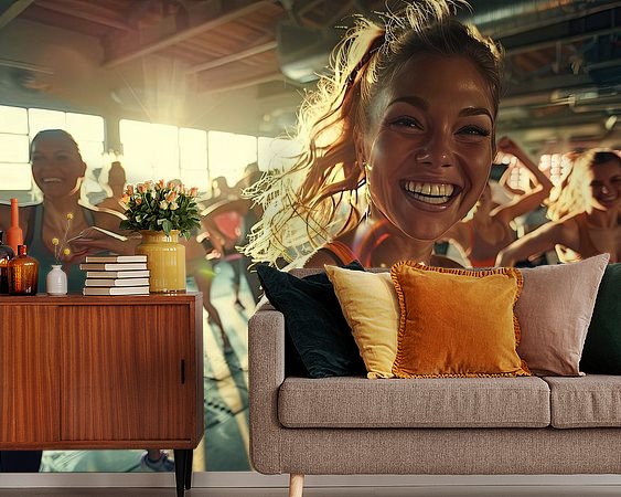 Example of the artwork in a room