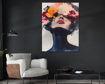 Vrouw met bloemen