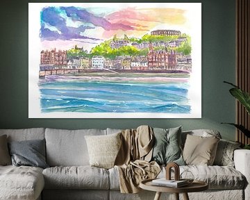 Oban Waterfront Innere Hebriden Stadtszene in Schottland