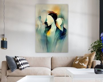 Modern abstracte mensen van Bert Nijholt
