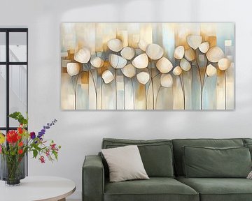 Modern abstracte bloemen van Bert Nijholt