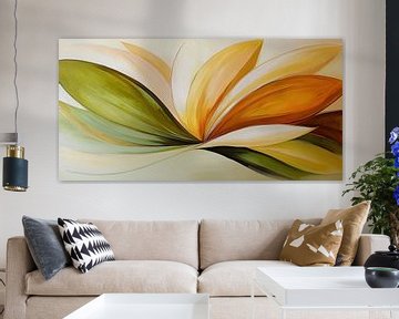 Modern abstracte bloem van Bert Nijholt