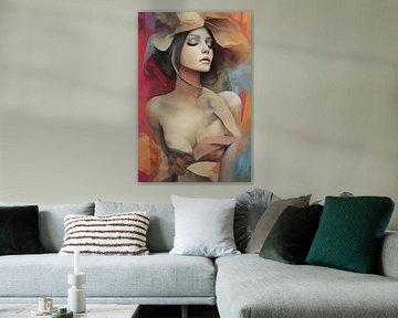 Moderne abstrakte Frau