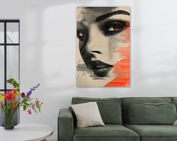 Modern abstracte vrouw van Bert Nijholt