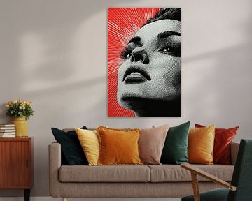 Modern abstract gezicht van Bert Nijholt
