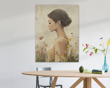 Portrait with a soft, romantic look