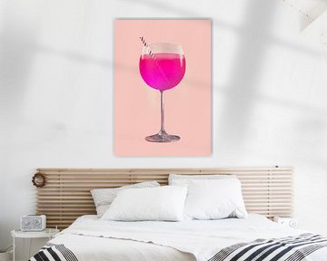 Roze Cocktail van Angela Peters
