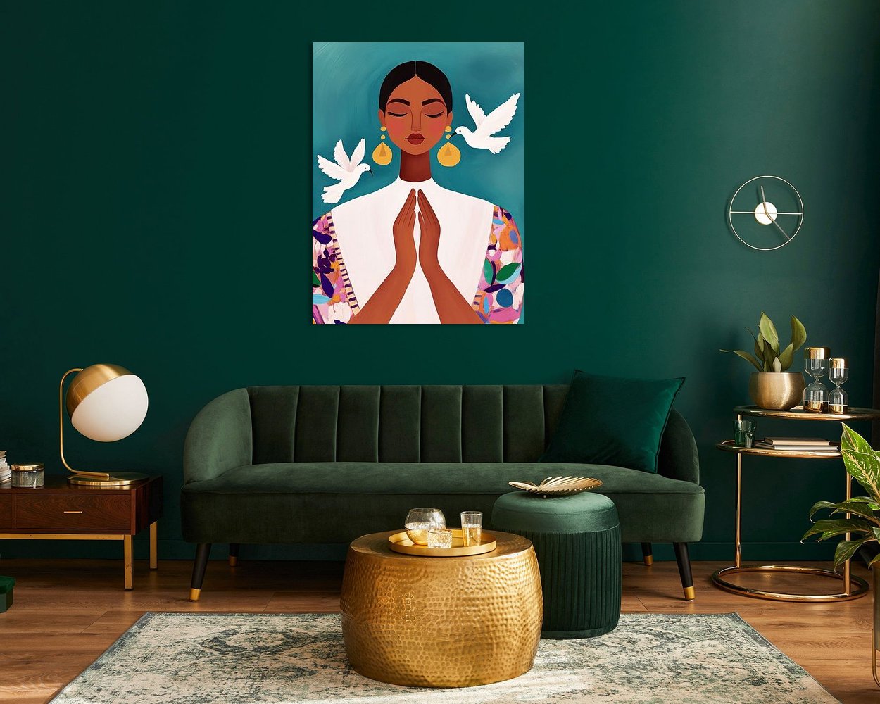 Example of the artwork in a room