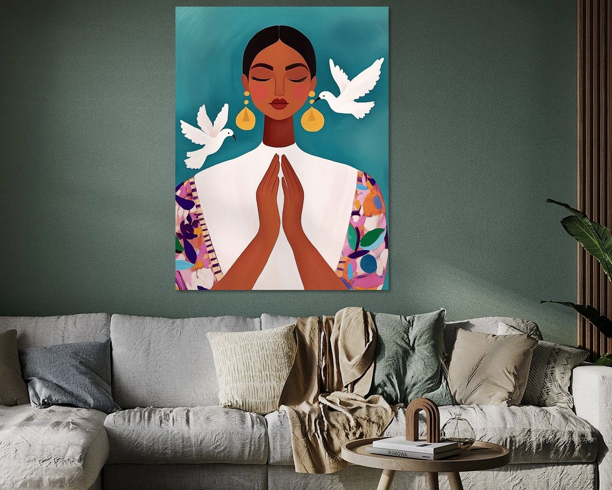 Example of the artwork in a room
